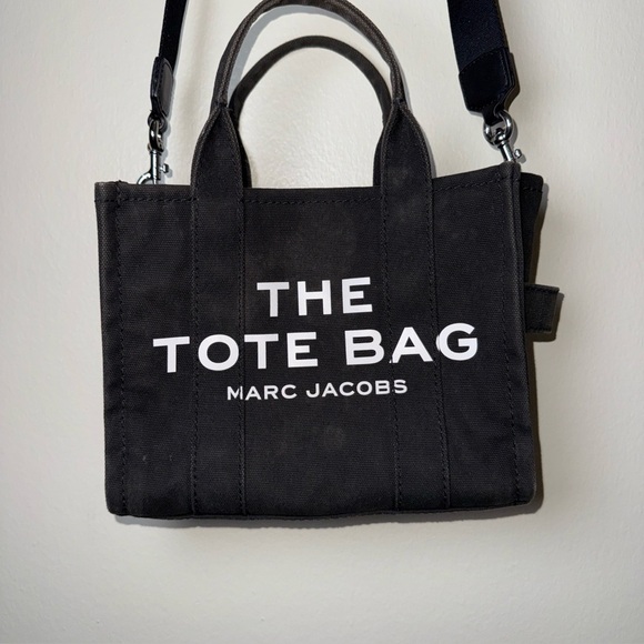 Marc Jacobs Handbags - Marc Jacobs The Tote Bag – Small Black Canvas Crossbody/Shoulder Bag